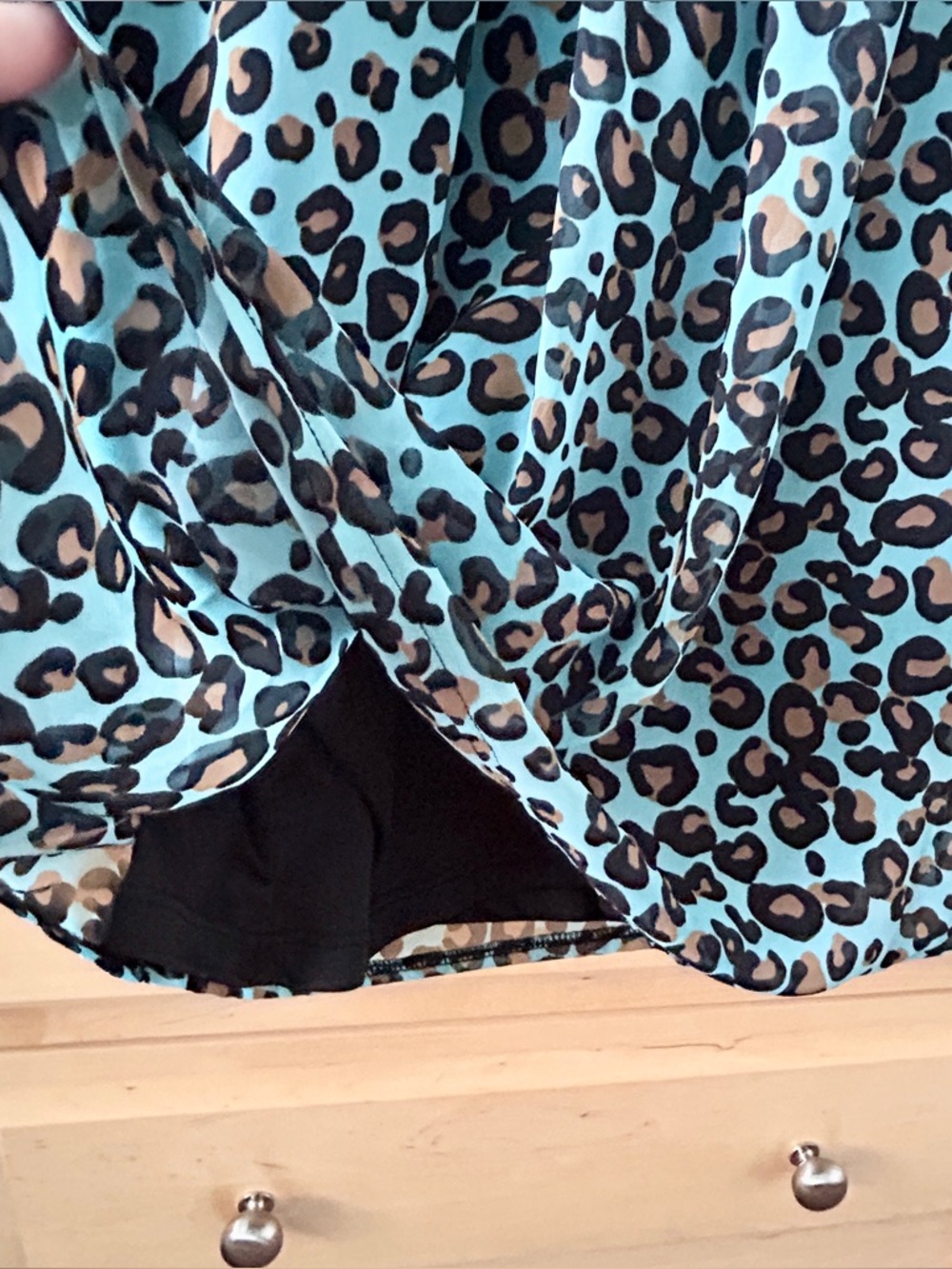 Forever 21 Leopard Print Chiffon Blouson Mini Dress - Picture 11 of 15